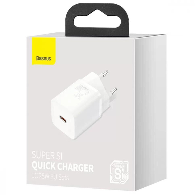 Мережевий зарядний пристрій Baseus Super Si Quick Charger PD 25W (1×USB-C) (CCSP)