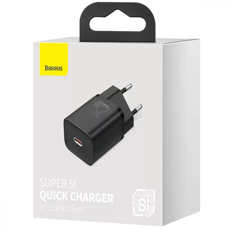 Мережевий зарядний пристрій Baseus Super Si Quick Charger PD 25W (1×USB-C) (CCSP)