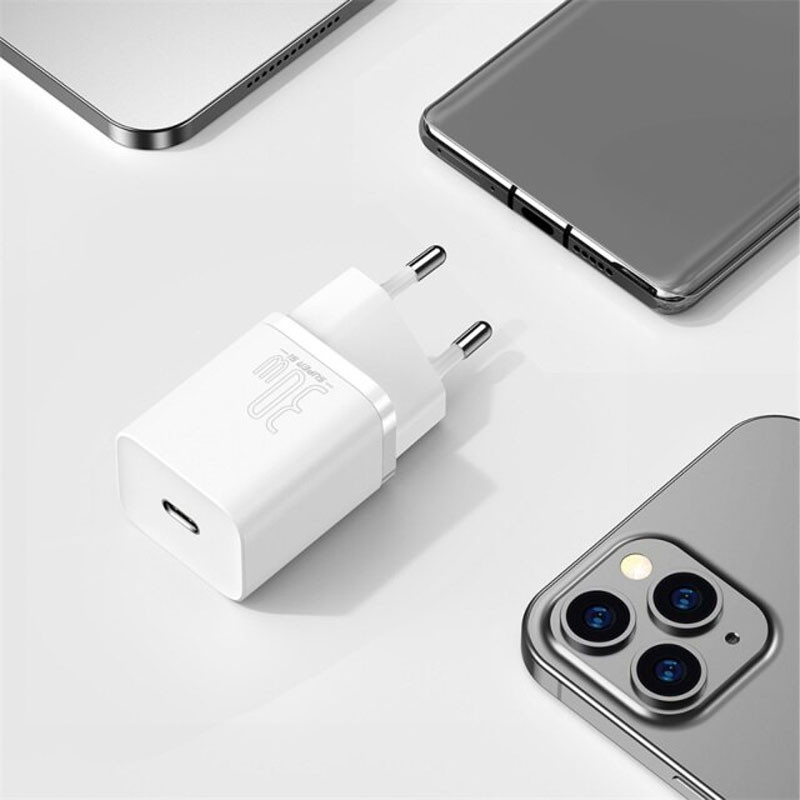 Мережевий зарядний пристрій Baseus Super Si Quick Charger PD 30W (1×USB-C) (CCSUP-J)