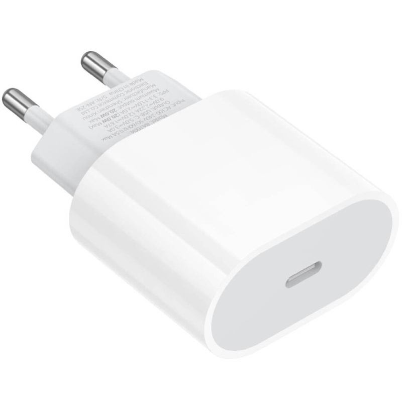 Мережевий зарядний пристрій Borofone BA100A Original PD 20W (1×USB-C) White