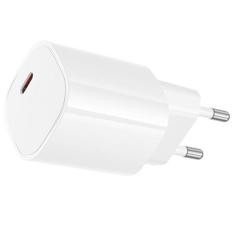 Мережевий зарядний пристрій Borofone BA103A Pudding PD 20W (1×USB-C) White