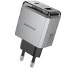 МЗП Borofone BN20 Lena PD35W+QC3.0 (1USB-A/1C) Metal gray