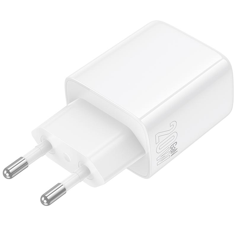 Мережевий зарядний пристрій Borofone BN27 Fuente PD 20W + QC 3.0 (1×USB-A / 1×USB-C) White