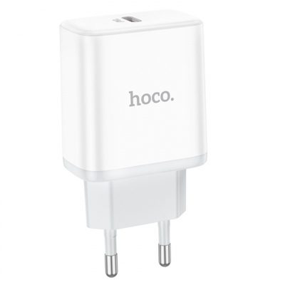 Мережевий зарядний пристрій Hoco C104A PD 20W (1×USB-C) White