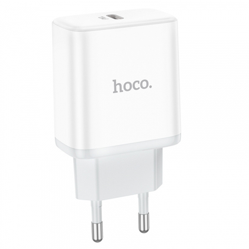 Мережевий зарядний пристрій Hoco C104A PD 20W (1×USB-C) White