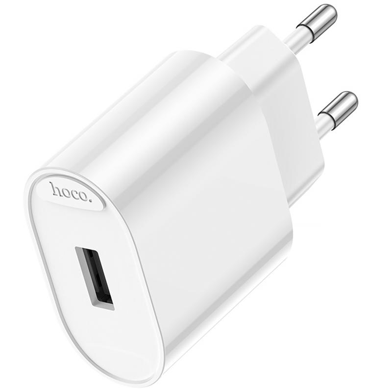 Мережевий зарядний пристрій Hoco C109A Fighter PD 20W (1×USB-C) White