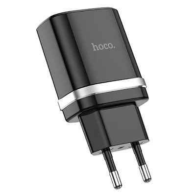 Мережевий зарядний пристрій Hoco C12Q Smart QC 3.0 3 А (1×USB-A) Чорний