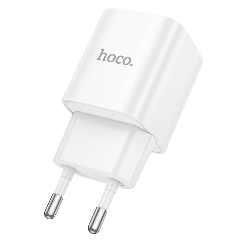 Мережевий зарядний пристрій Hoco C145A Charm QC 3.0 18W (1×USB-A) White