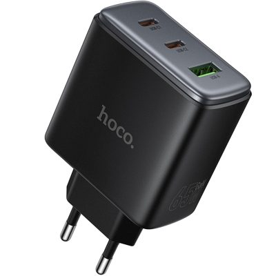 МЗП Hoco C160A Upgrade PD65W+QC3.0 (1USB-A/2C) Black