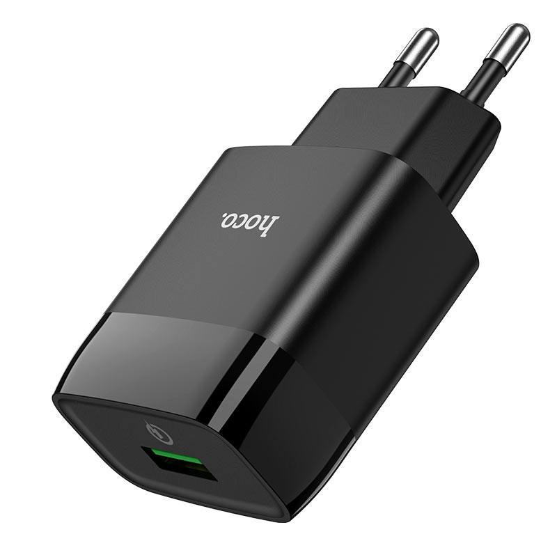 Мережевий зарядний пристрій Hoco C72Q Glorious QC 3.0 18W (1×USB-A)