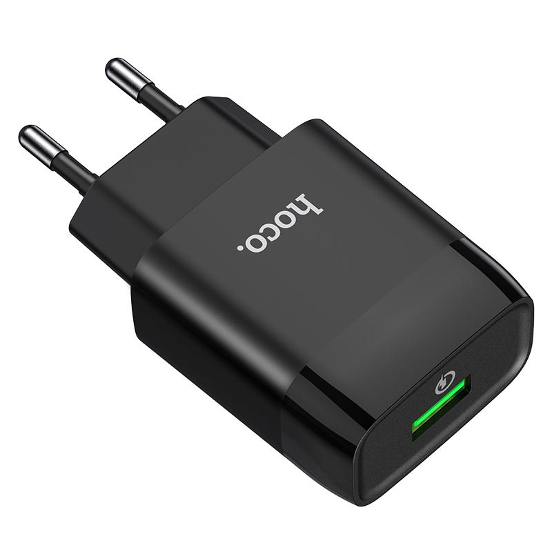 Мережевий зарядний пристрій Hoco C72Q Glorious QC 3.0 18W (1×USB-A)
