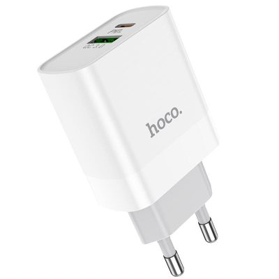 МЗП Hoco C80A Plus Rapido PD20W+QC3.0 (1USB-A/1C) White