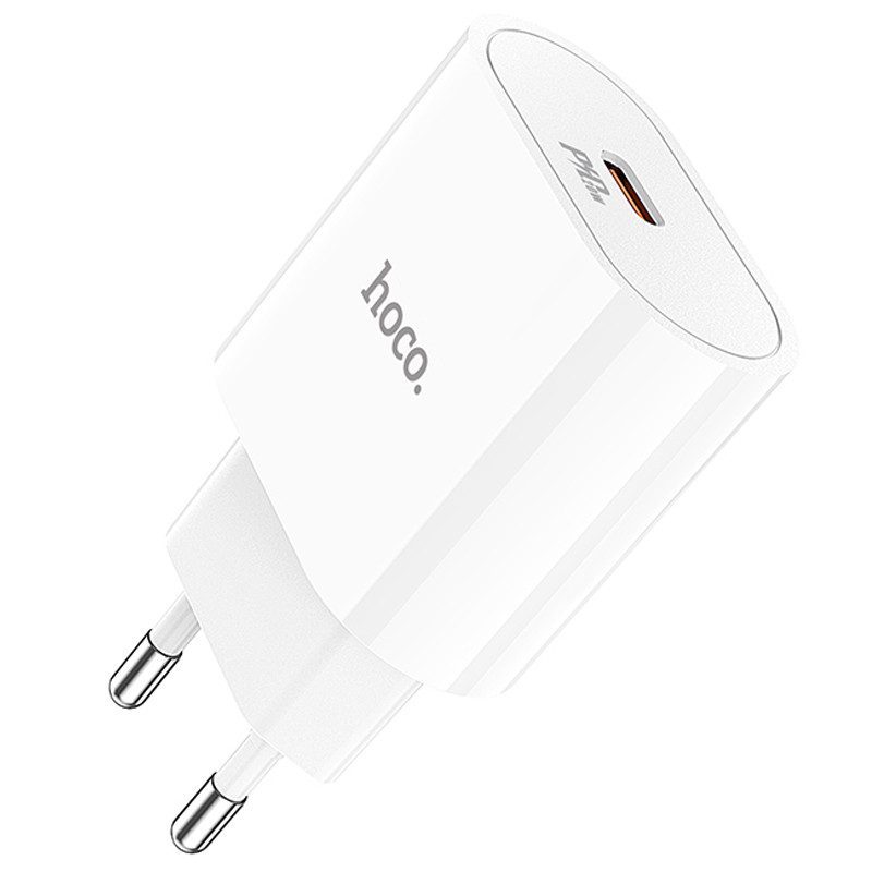 Мережевий зарядний пристрій Hoco C94A Metro PD 20W (1×USB-C) White