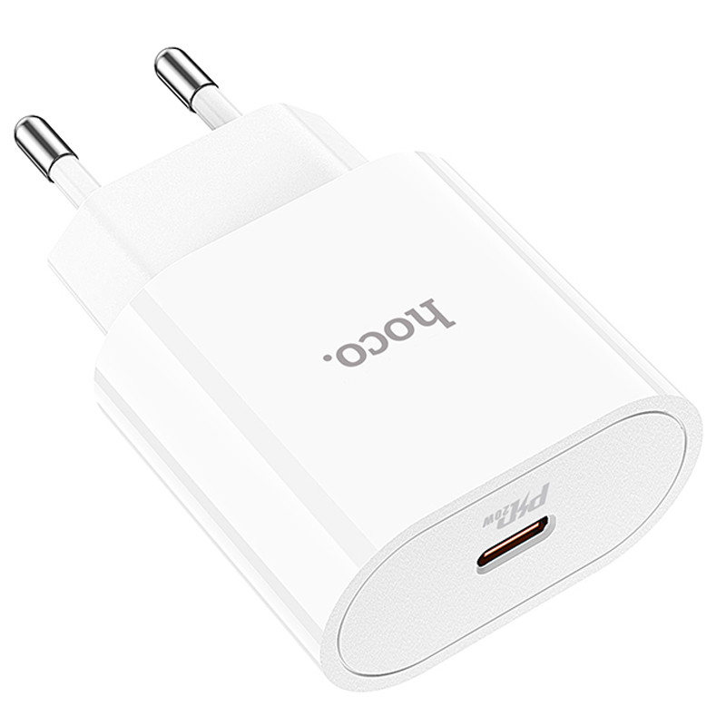 Мережевий зарядний пристрій Hoco C94A Metro PD 20W (1×USB-C) White