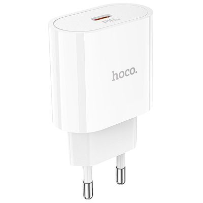 Мережевий зарядний пристрій Hoco C94A Metro PD 20W (1×USB-C) White