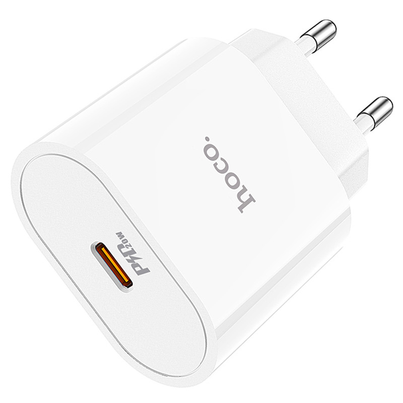 Мережевий зарядний пристрій Hoco C94A Metro PD 20W (1×USB-C) White