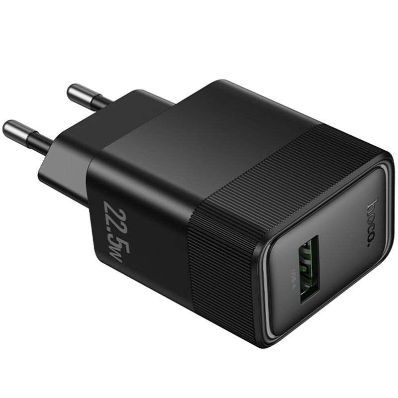 Мережевий зарядний пристрій Hoco CS111A Lounge QC 3.0 22.5W (1×USB-A)