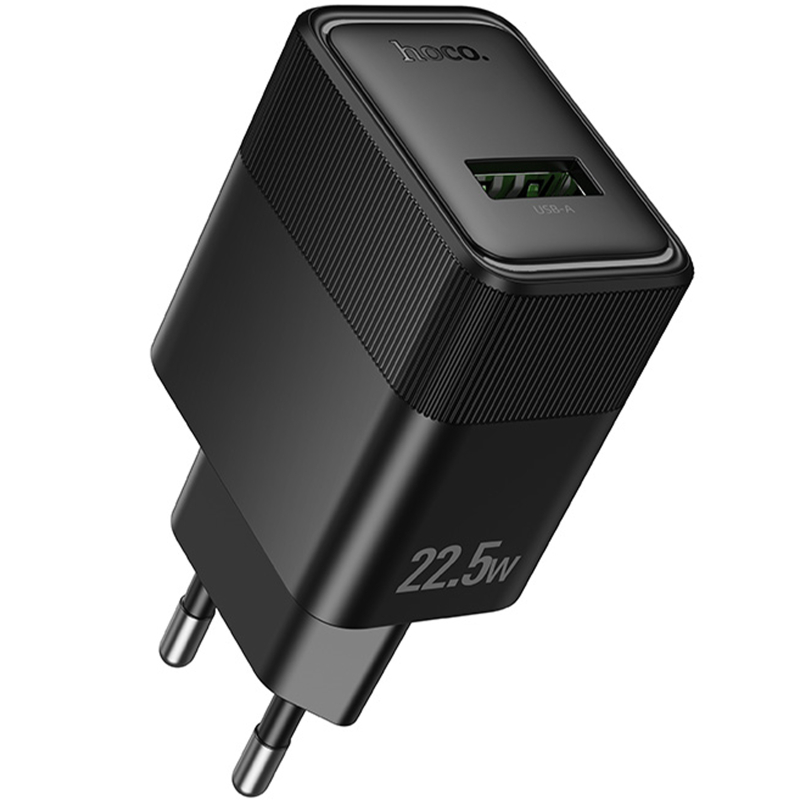Мережевий зарядний пристрій Hoco CS111A Lounge QC 3.0 22.5W (1×USB-A)