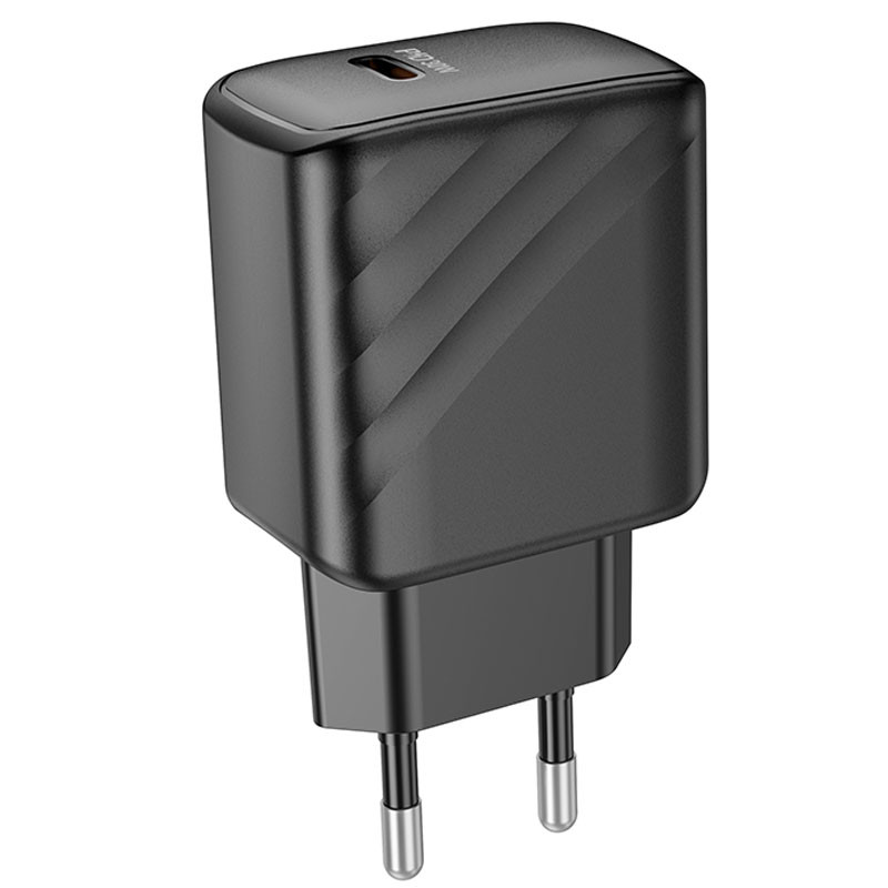 Мережевий зарядний пристрій Hoco CS22A Value PD 30W (1×USB-C) Black