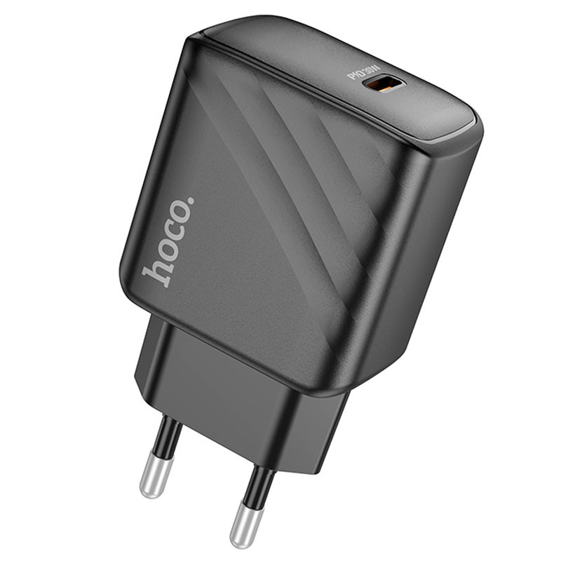 Мережевий зарядний пристрій Hoco CS22A Value PD 30W (1×USB-C) Black