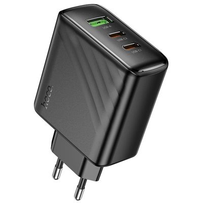 Мережевий зарядний пристрій Hoco CS26A Article PD 45W (1×USB-A / 2×USB-C) Black