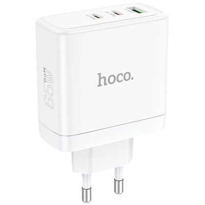 МЗП Hoco N30 Glory PD65W+QC3.0 (1USB-A/2C) White