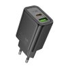 МЗП Hoco N61 Gentle PD20W+QC3.0 (1USB-A/1C) + кабель Type-C to Type-C — фото 4