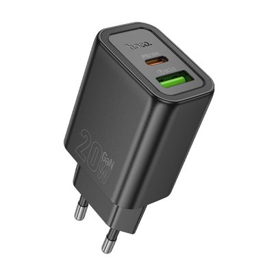 МЗП Hoco N61 Gentle PD20W+QC3.0 (1USB-A/1C) + кабель Type-C to Type-C — фото 4