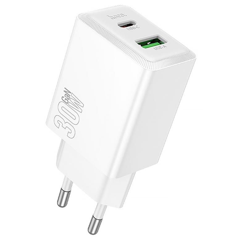 Мережевий зарядний пристрій Hoco N71 Nuevo PD 30W + QC 3.0 (1×USB-A / 1×USB-C)