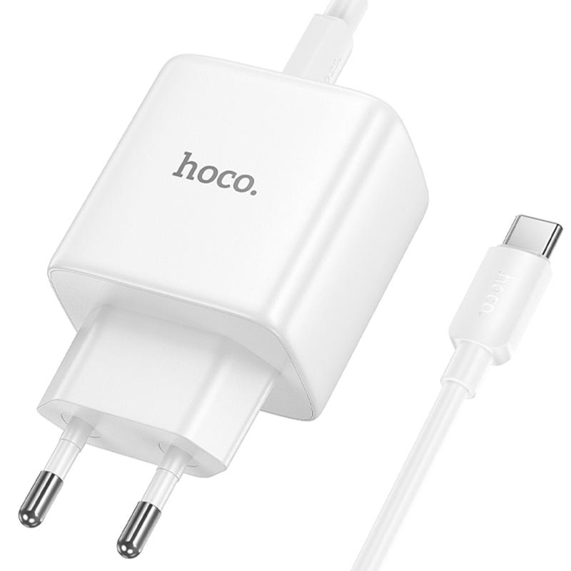 Мережевий зарядний пристрій Hoco N83 Profit PD 40W (1×USB-C) + кабель USB-C → USB-C