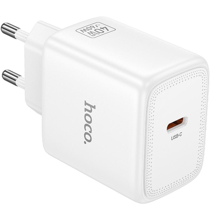 Мережевий зарядний пристрій Hoco N83 Profit PD 40W (1×USB-C)