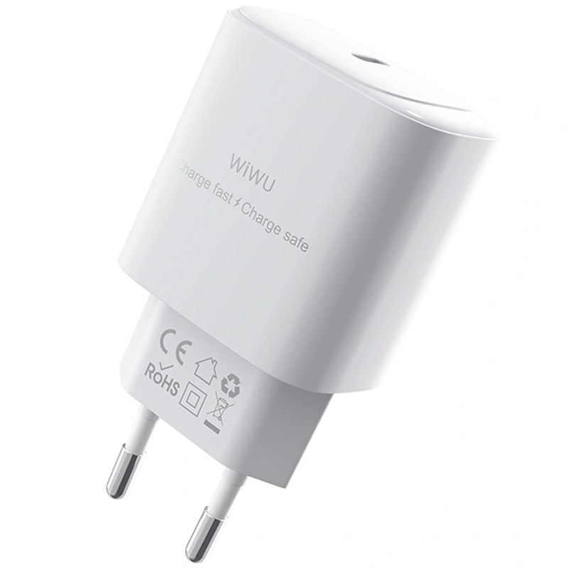 Мережевий зарядний пристрій WIWU G008 Essen PD 30W GaN (1×USB-C) White