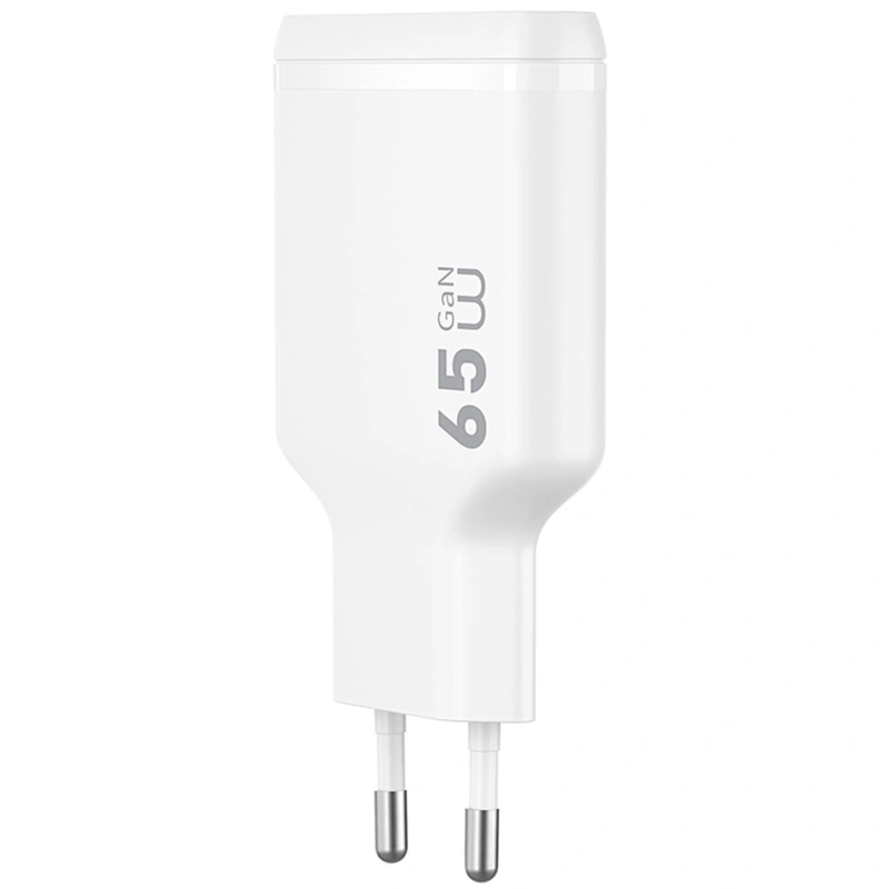 Мережевий зарядний пристрій WIWU G035 Essen PD 65W GaN (2×USB-C) White