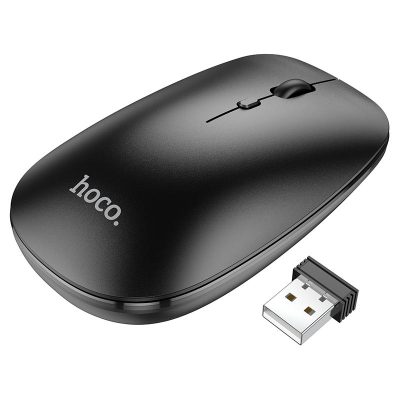 Миша бездротова Hoco GM15 Art Bluetooth + 2.4G Чорний