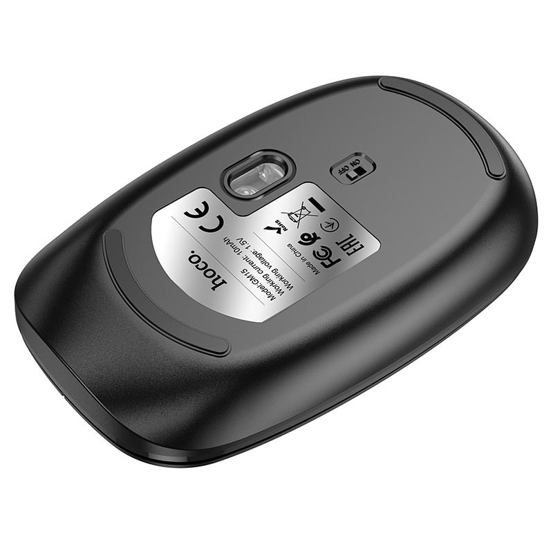 Миша бездротова Hoco GM15 Art Bluetooth + 2.4G Чорний