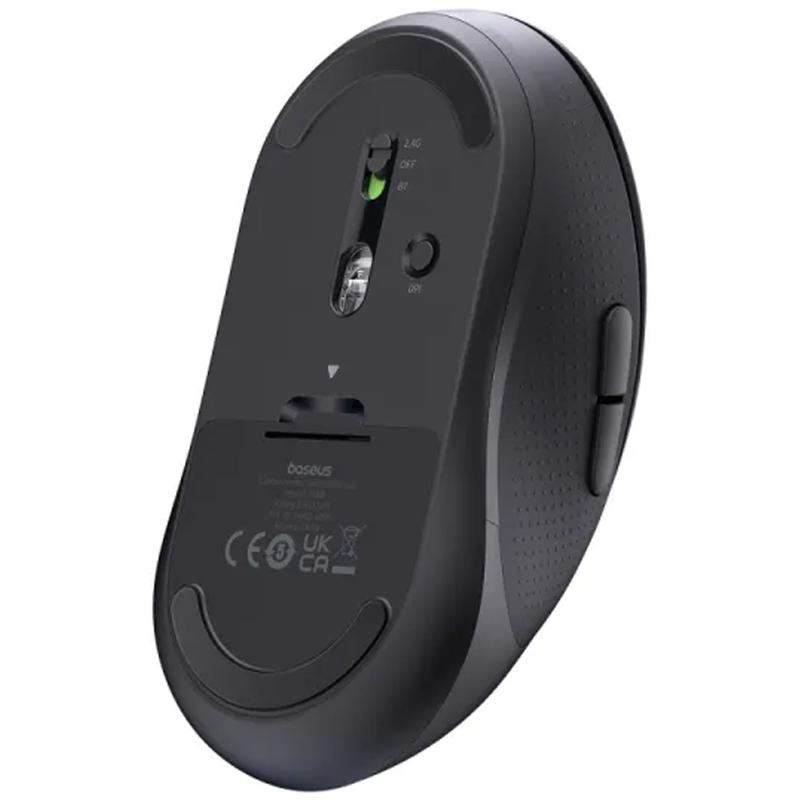 Миша бездротова Baseus F02 Ergonomic Bluetooth (B010555) Cluster Black