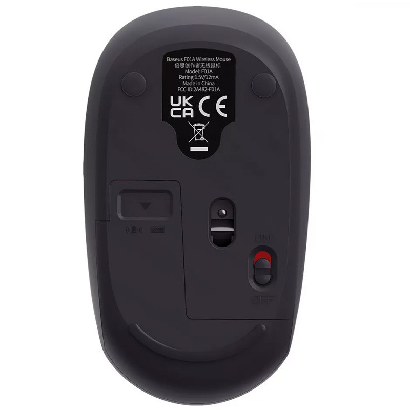 Миша бездротова Baseus F01A 2.4G (B010555044) Gray