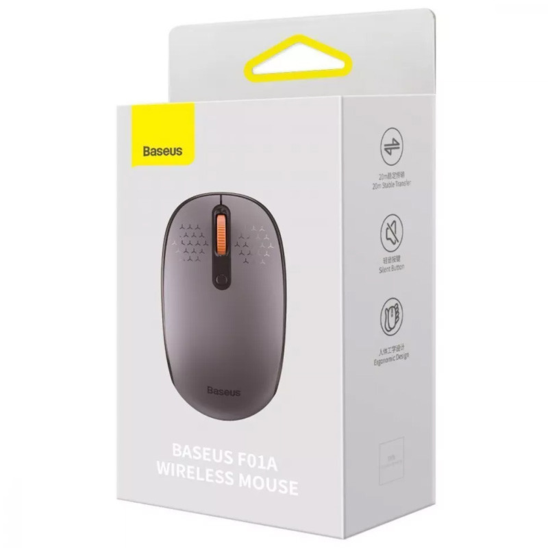 Миша бездротова Baseus F01A 2.4G (B010555044) Gray