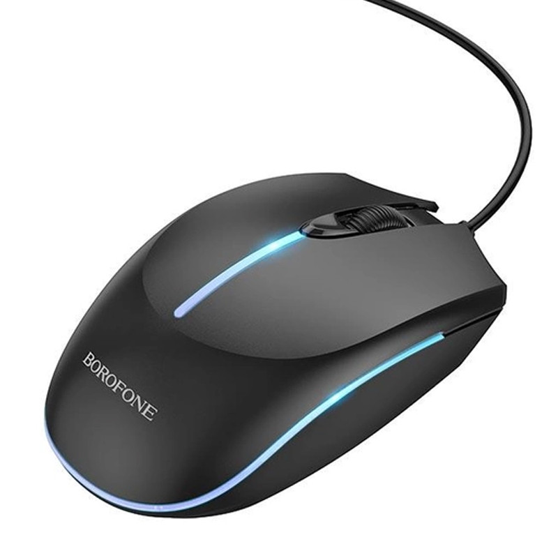 Миша дротова Borofone BG10 Soaring Black