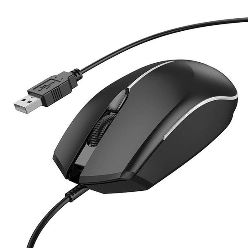 Миша дротова Borofone BG10 Soaring Black