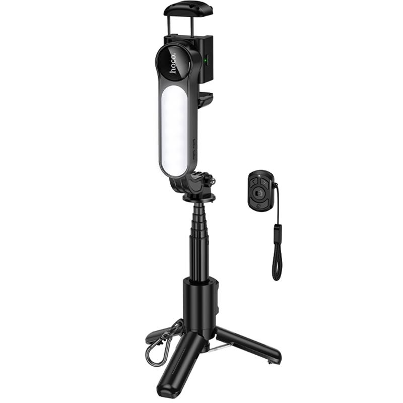 Монопод для селфі Hoco K90 Support axis smart + light Black