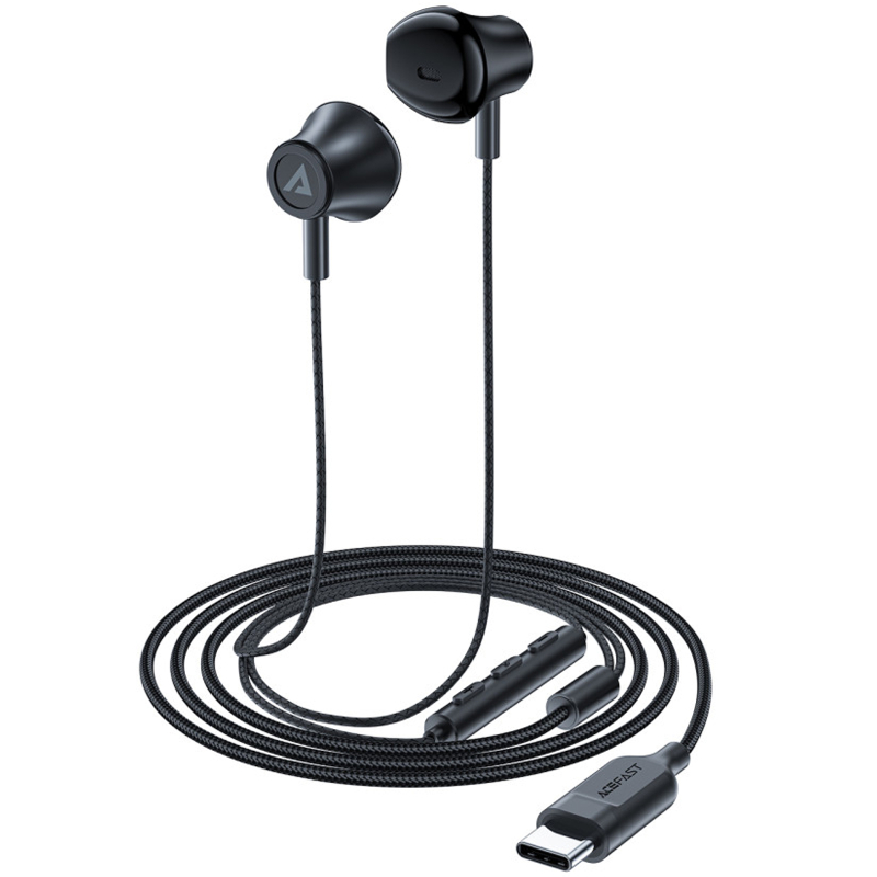 Навушники Acefast L2 (USB-C/1.2 м) Black