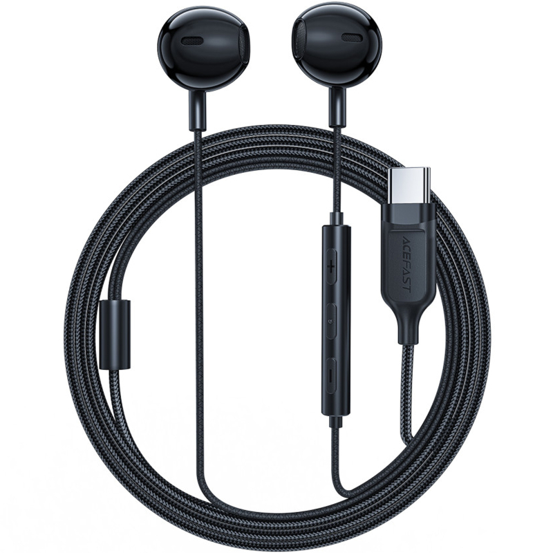 Навушники Acefast L2 (USB-C/1.2 м) Black