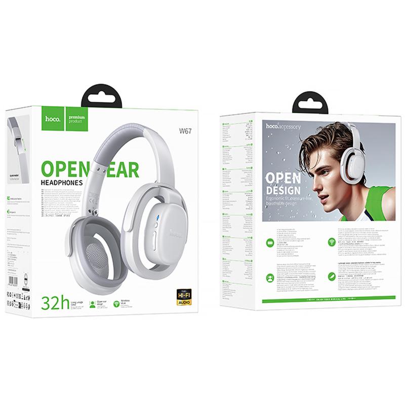 Накладні бездротові навушники Hoco W67 Rhyme Open Ear