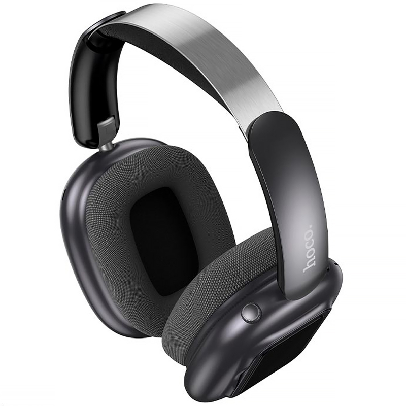 Накладні бездротові навушники Hoco ESD23 Lasting ANC with display Black