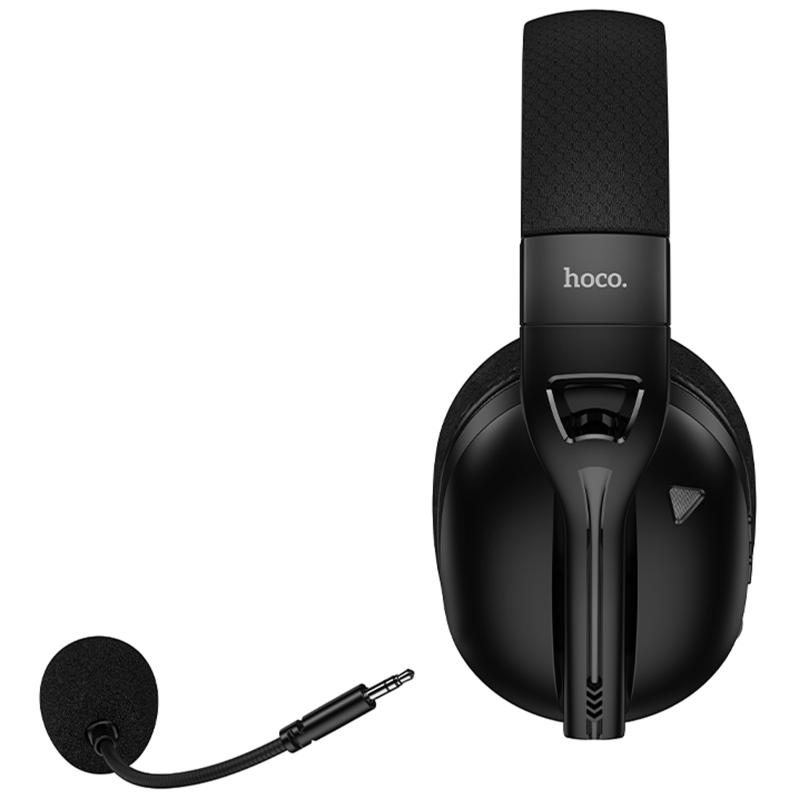 Накладні бездротові навушники Hoco W114 Magic (Bluetooth + 3.5mm + 2.4G) Black