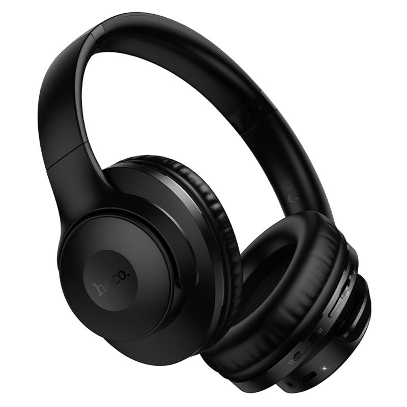 Накладні бездротові навушники Hoco W71 Cool sound Black
