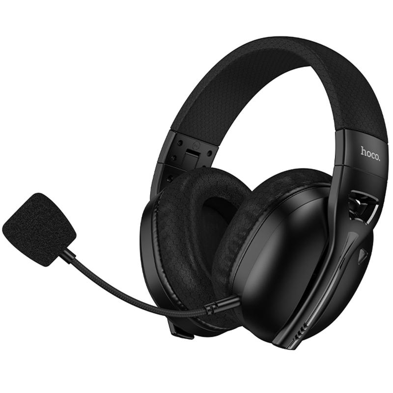 Накладні бездротові навушники Hoco W114 Magic (Bluetooth + 3.5mm + 2.4G) Black
