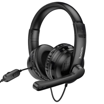 Накладні навушники Hoco W103 Magic Tour Gaming (3.5mm/1.2 м) Чорний