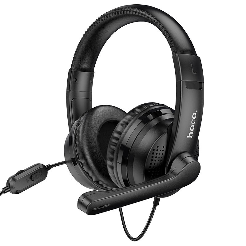 Накладні навушники Hoco W103 Magic Tour Gaming (3.5mm/1.2 м) Чорний
